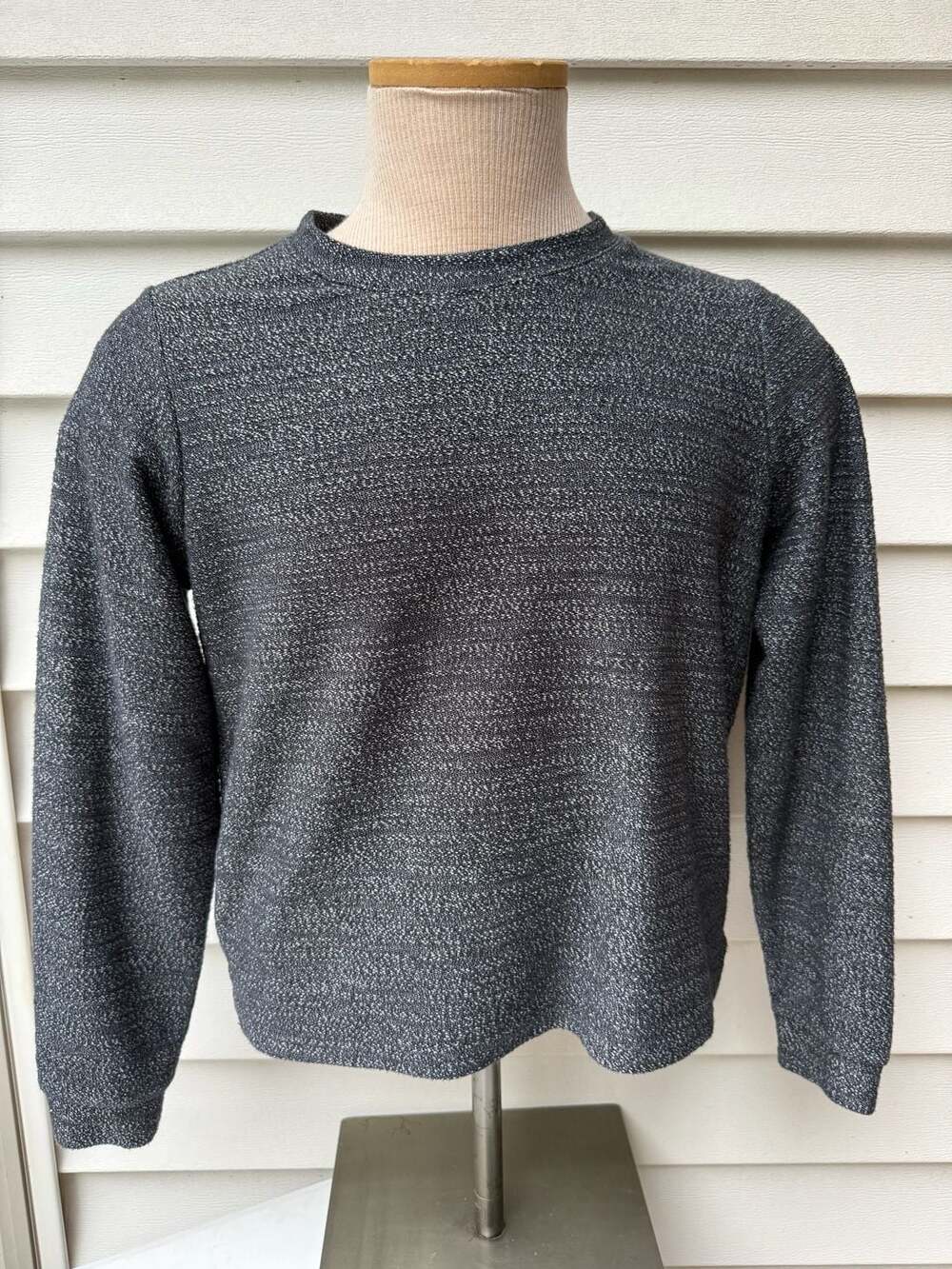 Marine Layer Crewneck Sweatshirt Size Small Black White